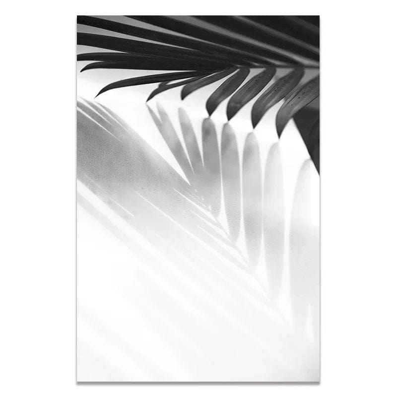 05 / 20x30cm No Frame Black and White Wall Art Seascape Canvas Print Poster Beach Girl Surfboard Painting Landscape Tropical Palm Picture Home Decor
