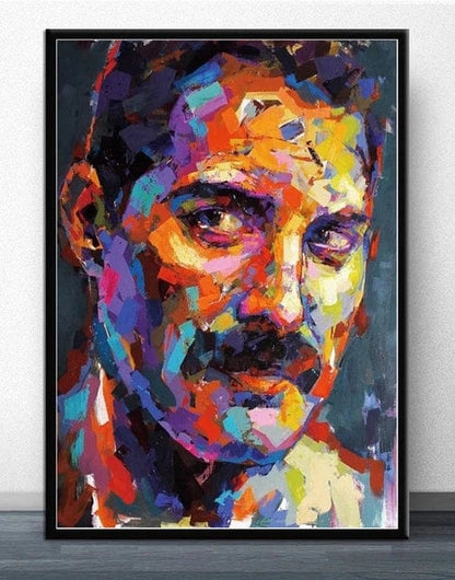 1 / 40X60cm Unframed Freddie Mercury Rock Music Canvas Painting Poster Queen Band Singer Wall Art Pictures Home Decor Painting Posters and Prints