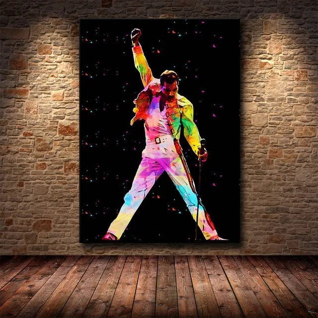10 / 40X60cm Unframed Freddie Mercury Rock Music Canvas Painting Poster Queen Band Singer Wall Art Pictures Home Decor Painting Posters and Prints