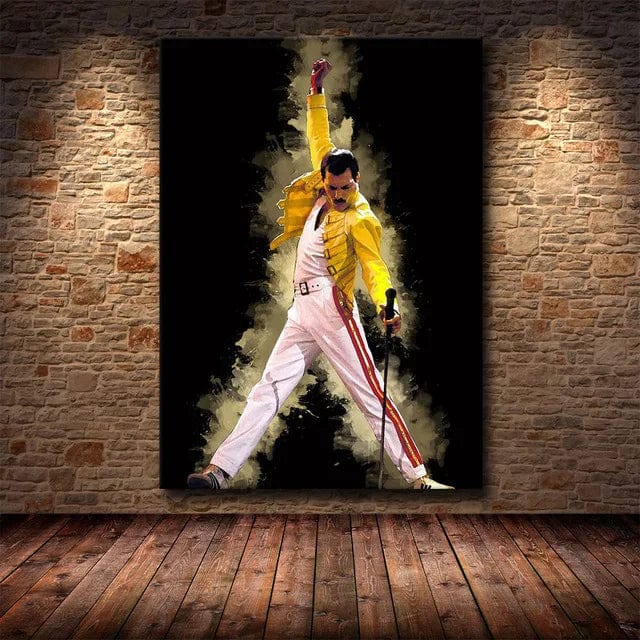 11 / 40X60cm Unframed Freddie Mercury Rock Music Canvas Painting Poster Queen Band Singer Wall Art Pictures Home Decor Painting Posters and Prints