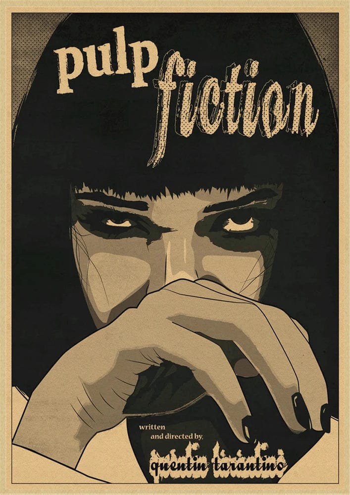 12 / Medium 30X40cm Pulp Fiction Vintage Quentin Tarantino Classic Movie Canvas Artwork Prints