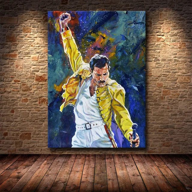 15 / 40X60cm Unframed Freddie Mercury Rock Music Canvas Painting Poster Queen Band Singer Wall Art Pictures Home Decor Painting Posters and Prints