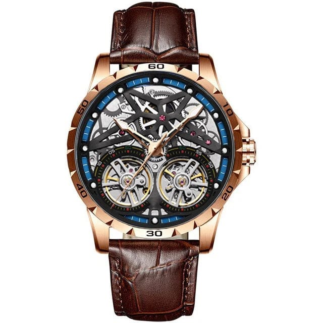 18 AILANG Men's Watch Advanced Sports Automatic Winding Clock Fashion Silicone Strap Tourbillon Skeleton Mechanical Watch New