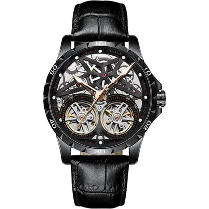 19 AILANG Men's Watch Advanced Sports Automatic Winding Clock Fashion Silicone Strap Tourbillon Skeleton Mechanical Watch New