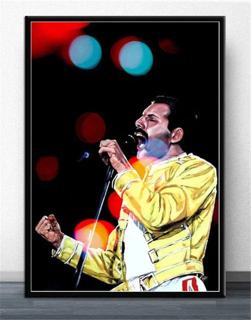 2 / 40X60cm Unframed Freddie Mercury Rock Music Legend Canvas Painting Print Artwork