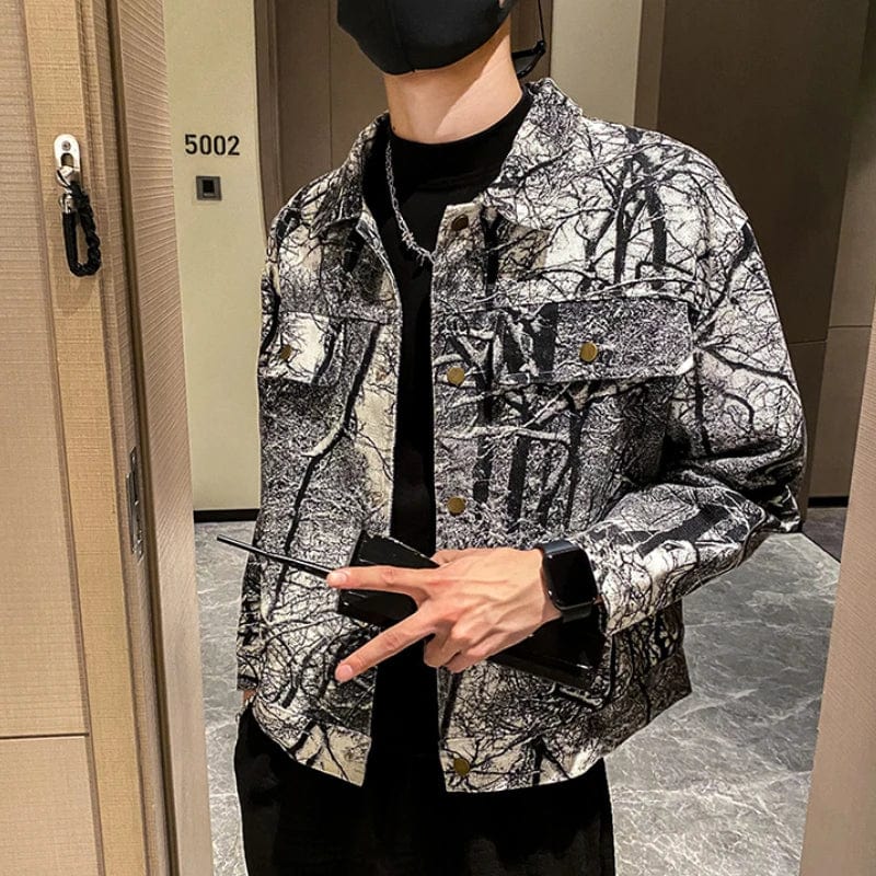 2022 Autumn Denim Jacket Men Casua Social Streetwear Outwear Fashion Loose Streetwear Social Windbreaker Coat Men Clothing