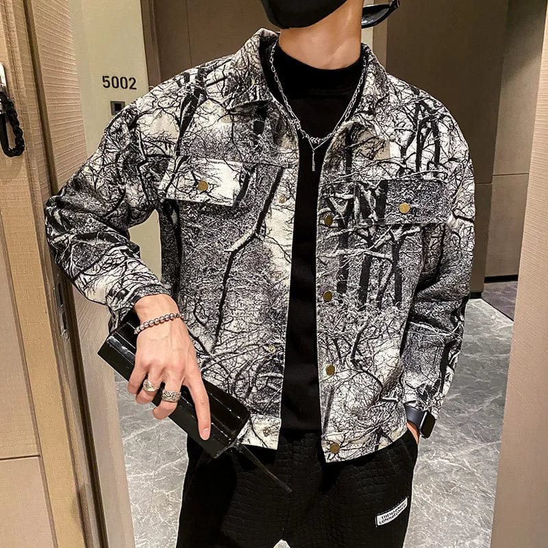 2022 Autumn Denim Jacket Men Casua Social Streetwear Outwear Fashion Loose Streetwear Social Windbreaker Coat Men Clothing