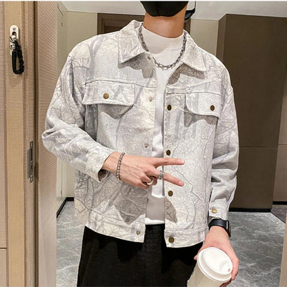 2022 Autumn Denim Jacket Men Casua Social Streetwear Outwear Fashion Loose Streetwear Social Windbreaker Coat Men Clothing