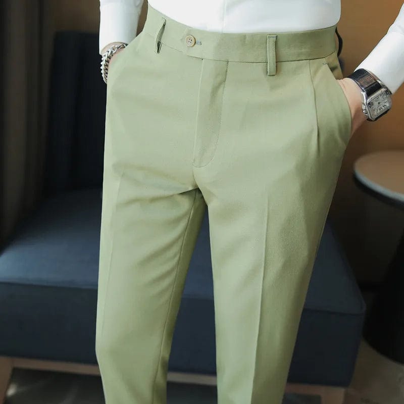 2023 Autumn New Solid Straight Casual Pant High Quality Fashion Simplicity Men Suit Pants Formal Business Office Social Trousers