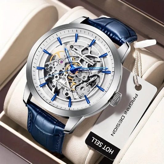 2023 PAGANI DESIGN New Men Luxury Automatic Mechanical Watch Stainless Steel Waterproof Sports Leather Watch Relogio Masculino