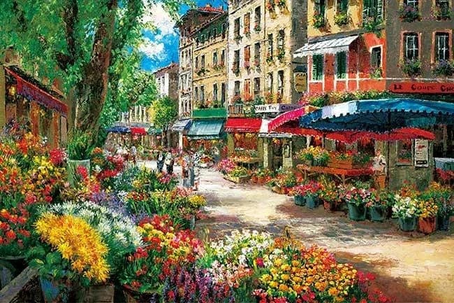 24 / 30X40CM NO FRAME Modern Paris Street Landscape City Scenery Canvas Painting Print Wall Art