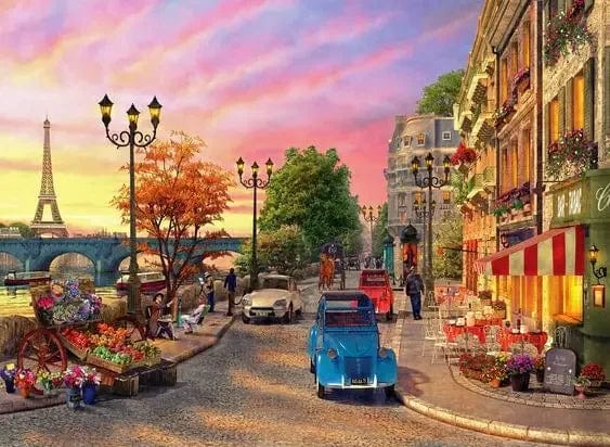 25 / Medium 30X40CM Modern Paris Street Landscape City Scenery Canvas Painting Print Wall Art