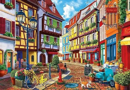 27 / Medium 30X40CM Modern Paris Street Landscape City Scenery Canvas Painting Print Wall Art