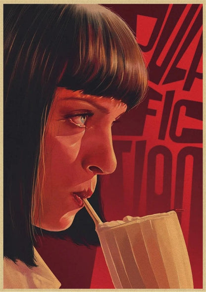 3 / Medium 30X40cm Pulp Fiction Vintage Quentin Tarantino Classic Movie Canvas Artwork Prints