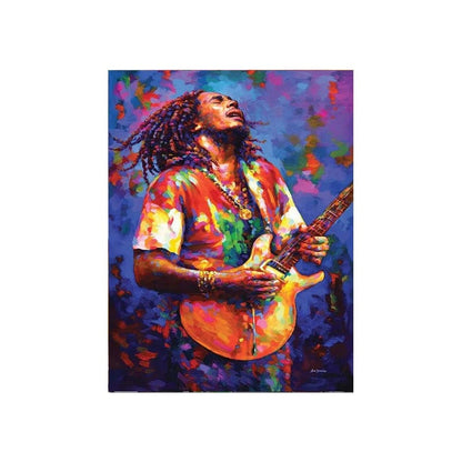 3039 / 13X18cm No Frame Abstract Bob Marley Canvas Painting Father of Music Portrait Posters and Prints Wall Art Picture Living Room Home Decoration