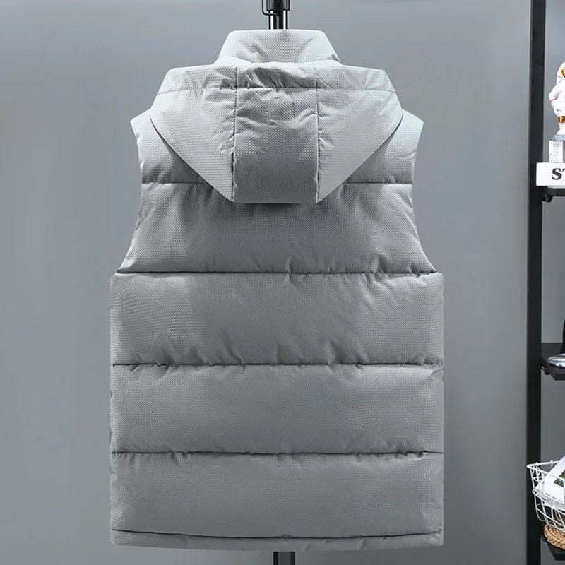 #3625 Winter Vest Plus Size 6XL 7XL 8XL Sleeveless Jacket Men Slim Warm Down Cotton Men's Vest Outerwear Sleeveless Coat Zipper