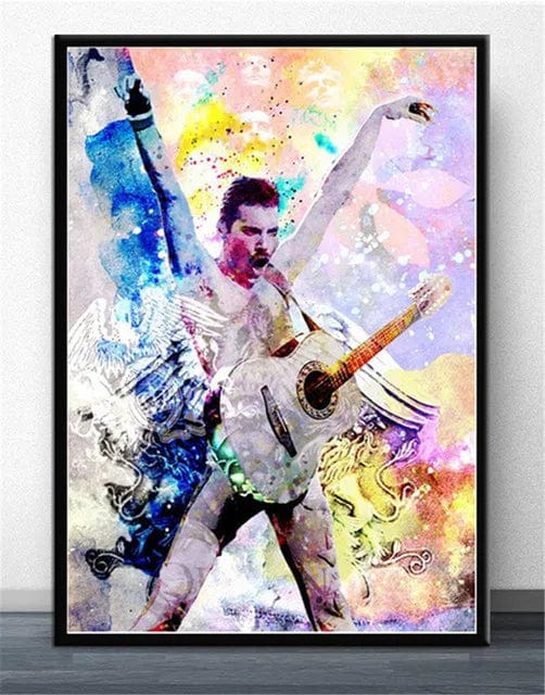 4 / 40X60cm Unframed Freddie Mercury Rock Music Legend Canvas Painting Print Artwork