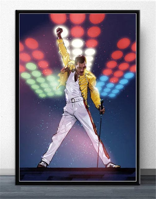 5 / 40X60cm Unframed Freddie Mercury Rock Music Legend Canvas Painting Print Artwork
