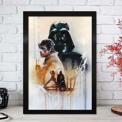 7 / 40X50 cm No Frame Disney CANVAS POSTER "Black Knight Skywalker" Jedi Knight Film Children's Room Decoration Life Home Study Decoration Mural