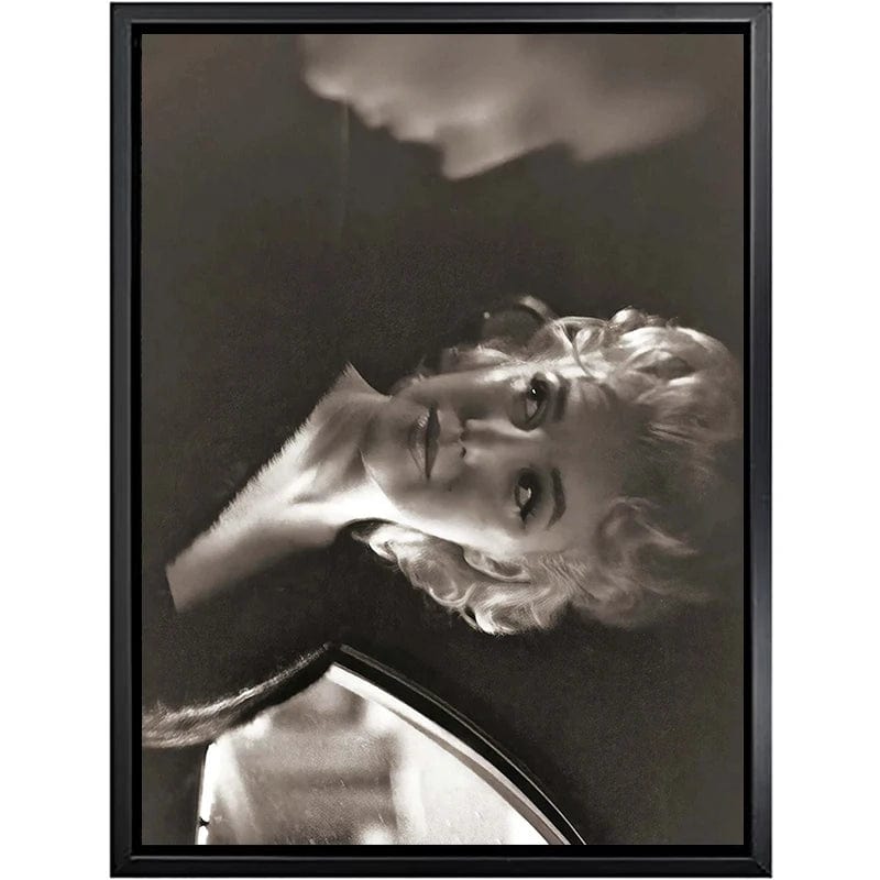 Medium 40x60cm / 7 Marilyn Monroe Black and White Canvas Wall Art | Movie Star Portrait Photography | Living Room Decor