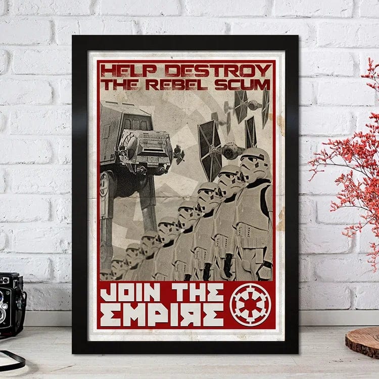 Poster print with frame Star Wars - Universe