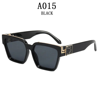 A015 Timeless Opulence: Square Oversized Millionaire Fashion Glasses - Vintage Glamour Luxury Sunglasses for Men