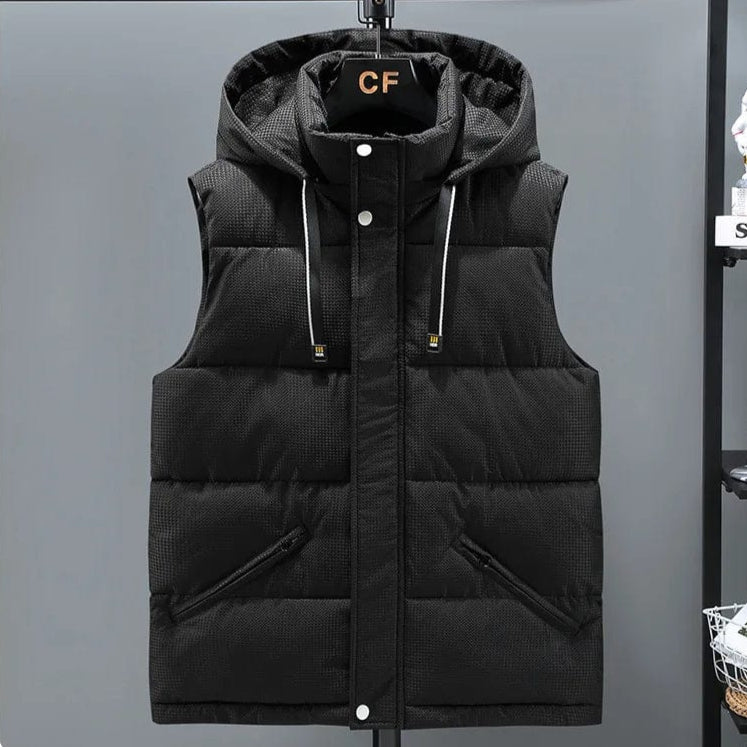 Black / 8XL #3625 Winter Vest Plus Size 6XL 7XL 8XL Sleeveless Jacket Men Slim Warm Down Cotton Men's Vest Outerwear Sleeveless Coat Zipper