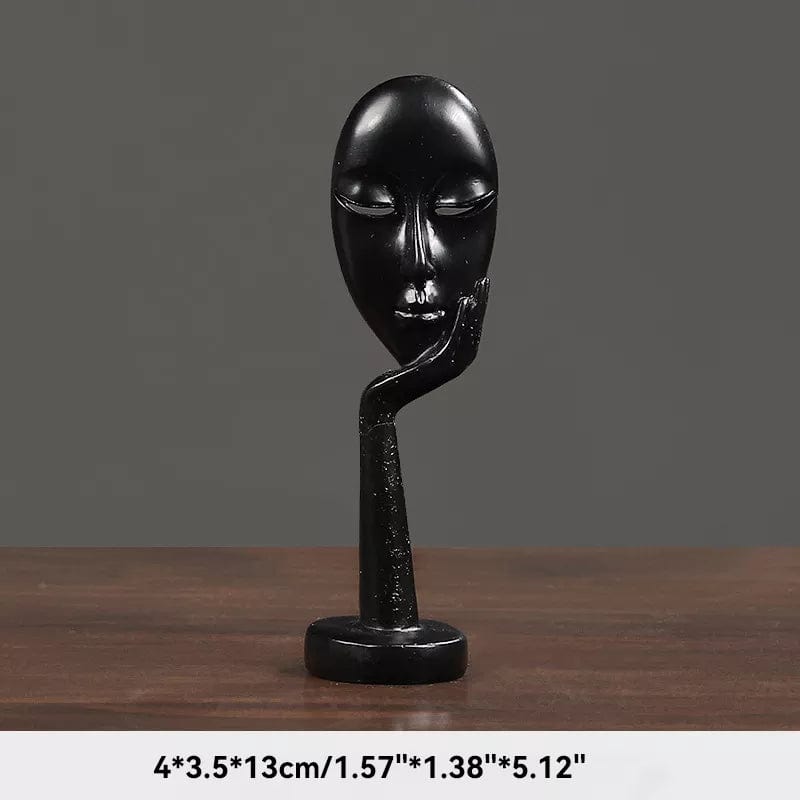 Black Sand Color The Thinker Abstract Statues Sculptures Yoga Figurine Nordic Living Room Home Decor Decoration Maison Desk Ornaments