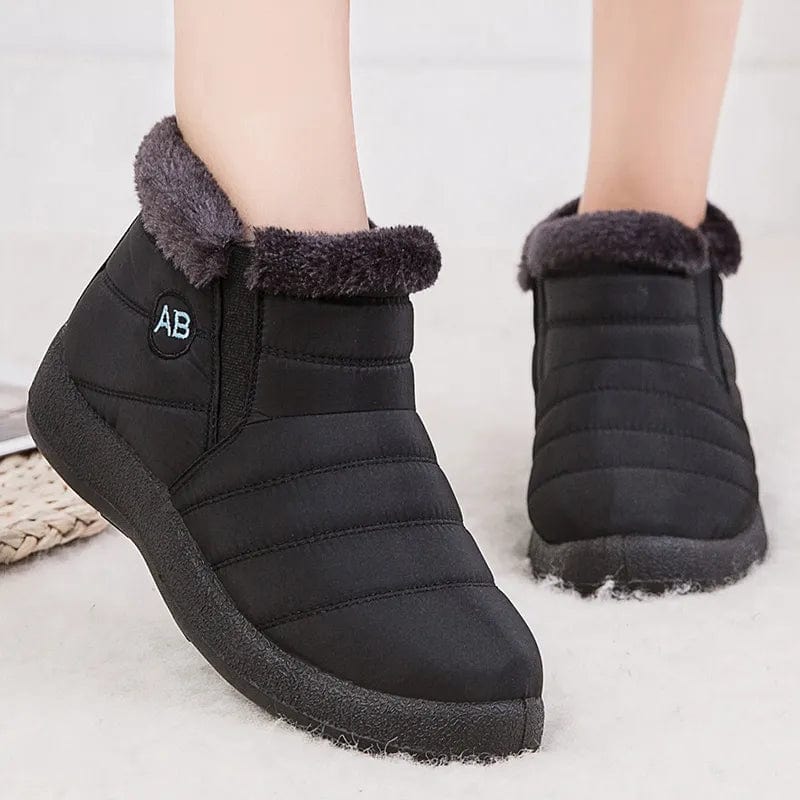 Black2 / 35 Luxury Winter Essentials: Waterproof Ankle Boots for Women - Keeping You Warm in Style!