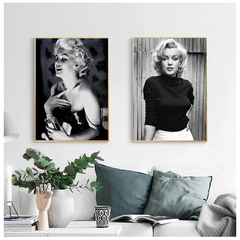Canvas Marilyn Actor Monroe Paintings Wall Artwork Poster Pictures Prints Nordic Style Home Decor For Living Room Modular Frame