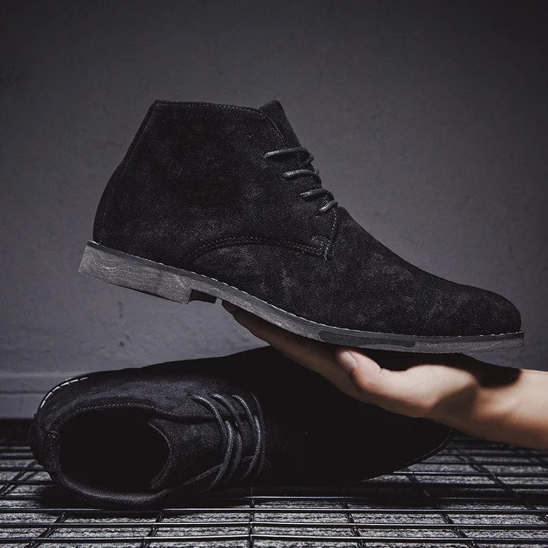 Mens black lace up chelsea boots online