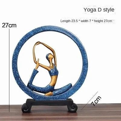 D Yoga Girl Figurine Reading Girl Statue Ornament for Desktop Office Bedroom Living Room Statues Home Decoration Sculptures Gifts