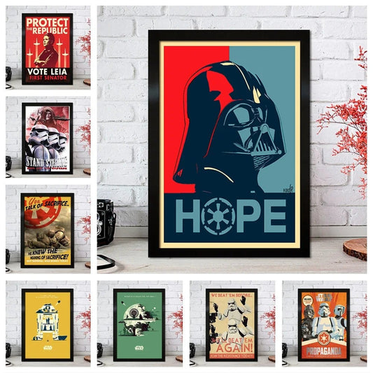 Disney CANVAS POSTER "Black Knight Skywalker" Jedi Knight Film Children's Room Decoration Life Home Study Decoration Mural