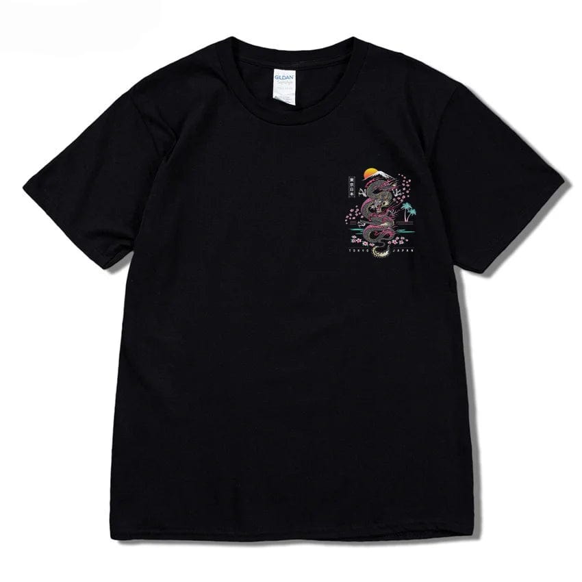 Dragon T Shirt Tokyo Japanese Tanjirou Kamado Tee Shirt Men