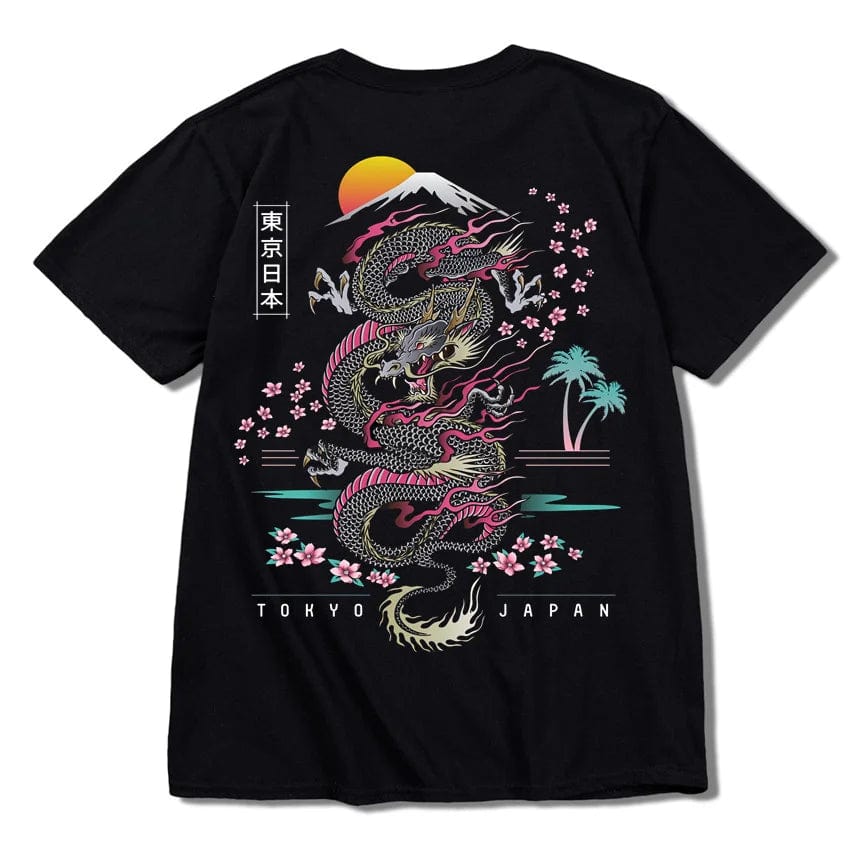Dragon T Shirt Tokyo Japanese Tanjirou Kamado Tee Shirt Men