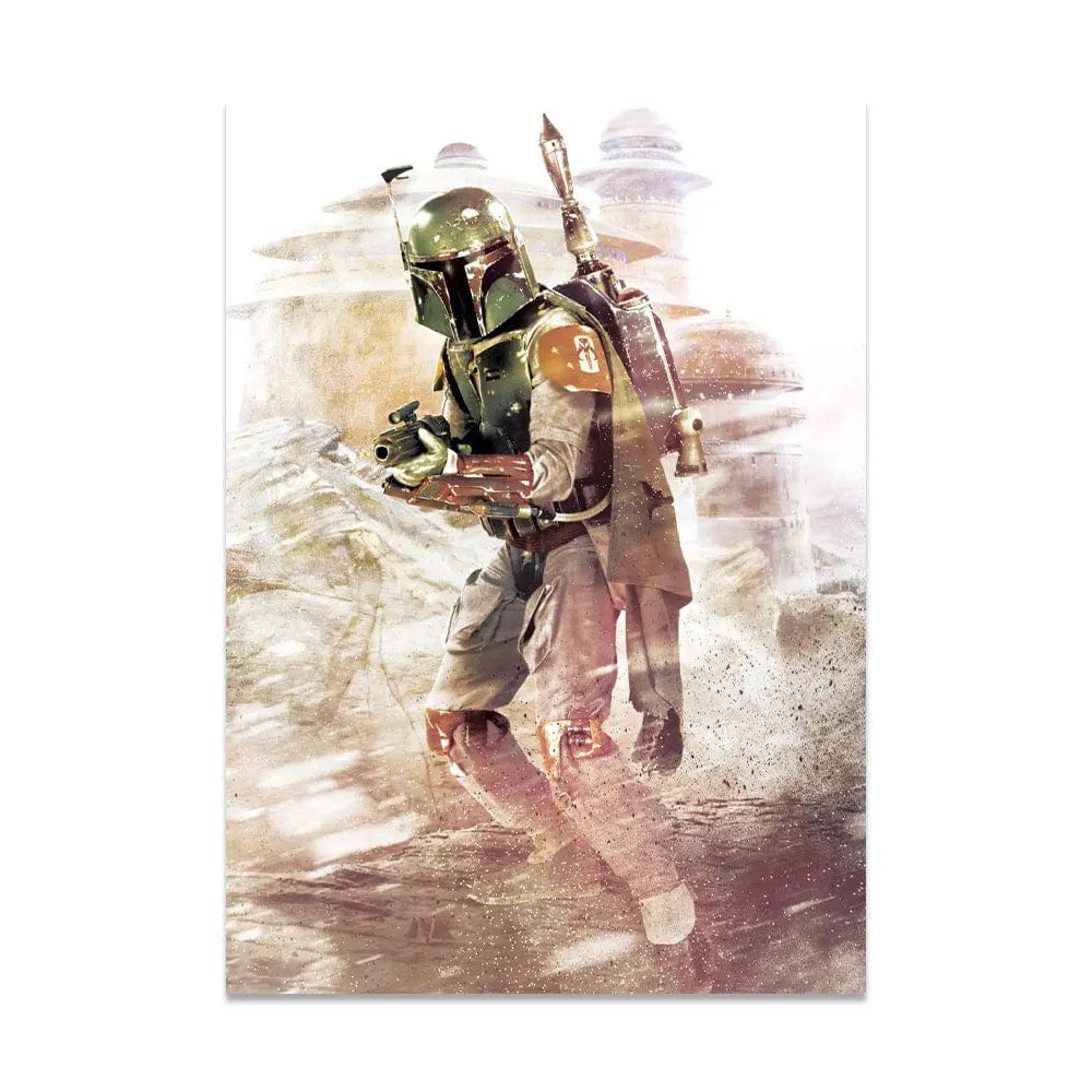 DS5644 / 40X60cm No Frame Star War Darth Vader Watercolor Art Canvas Painting Soldier Posters And Prints Yoda Pictures For Nordic Living Room Decor Gifts