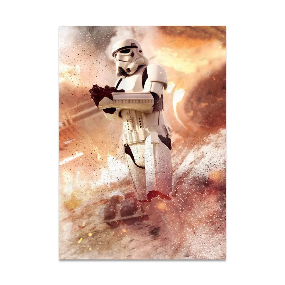 DS5645 / 40X60cm No Frame Star War Darth Vader Watercolor Art Canvas Painting Soldier Posters And Prints Yoda Pictures For Nordic Living Room Decor Gifts