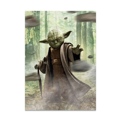 DS5646 / 40X60cm No Frame Star War Darth Vader Watercolor Art Canvas Painting Soldier Posters And Prints Yoda Pictures For Nordic Living Room Decor Gifts