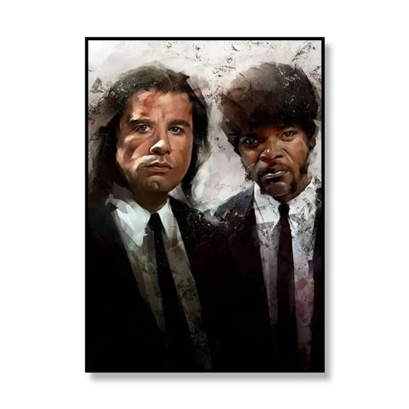 E / 30x40cm No Frame Pulp Fiction Movie Canvas Art Print Vintage Movie Poster Living Room Decoration Mural Modern Home Wall Decor Painting Unframed