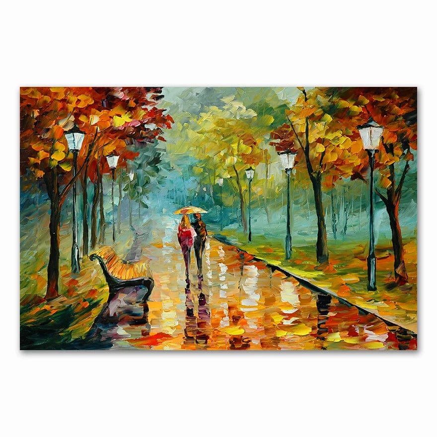 E / Medium 30x40cm 2021 Coloring  Hand - Painted Oil Painting Landscape for The Living Room Wall Art Home Decoration Abstract Without Frame
