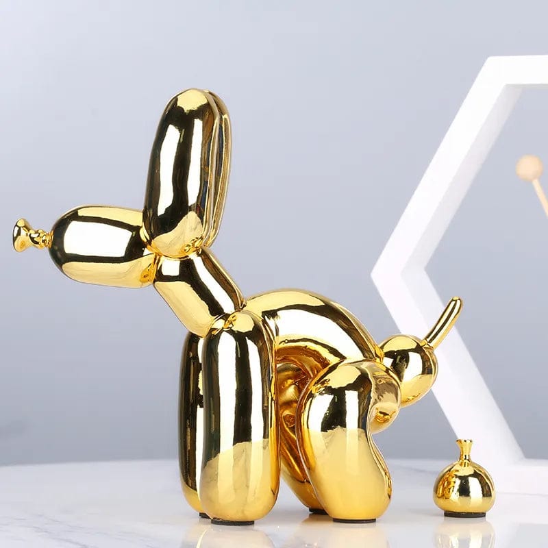 Quirky Poop Balloon Dog Statue: Creative Home Decoration with a Modern  Nordic Touch, Cute Animal Resin Art Sculpture for Desktop Decors and  Ornaments