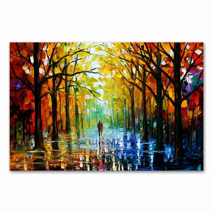 F / Medium 30x40cm 2021 Coloring  Hand - Painted Oil Painting Landscape for The Living Room Wall Art Home Decoration Abstract Without Frame