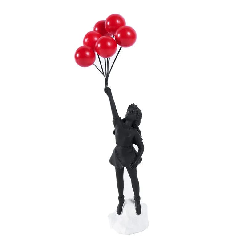 Flying Balloon Girl Statue Sculptures and Figurines Living Room Decor Home Decoration and Table Accessories Desk Accessories2023