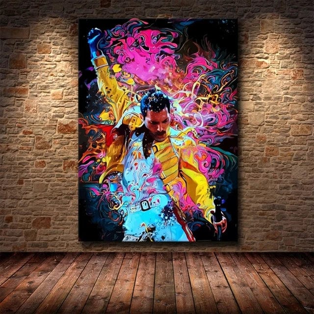 Freddie Mercury Rock Music Canvas Painting Poster Queen Band Singer Wall Art Pictures Home Decor Painting Posters and Prints