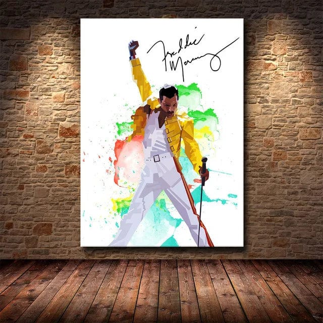 Freddie Mercury Rock Music Canvas Painting Poster Queen Band Singer Wall Art Pictures Home Decor Painting Posters and Prints