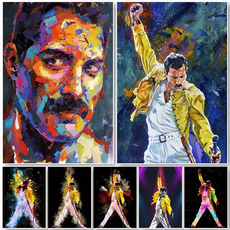 Freddie Mercury Rock Music Legend Canvas Painting Print Artwork