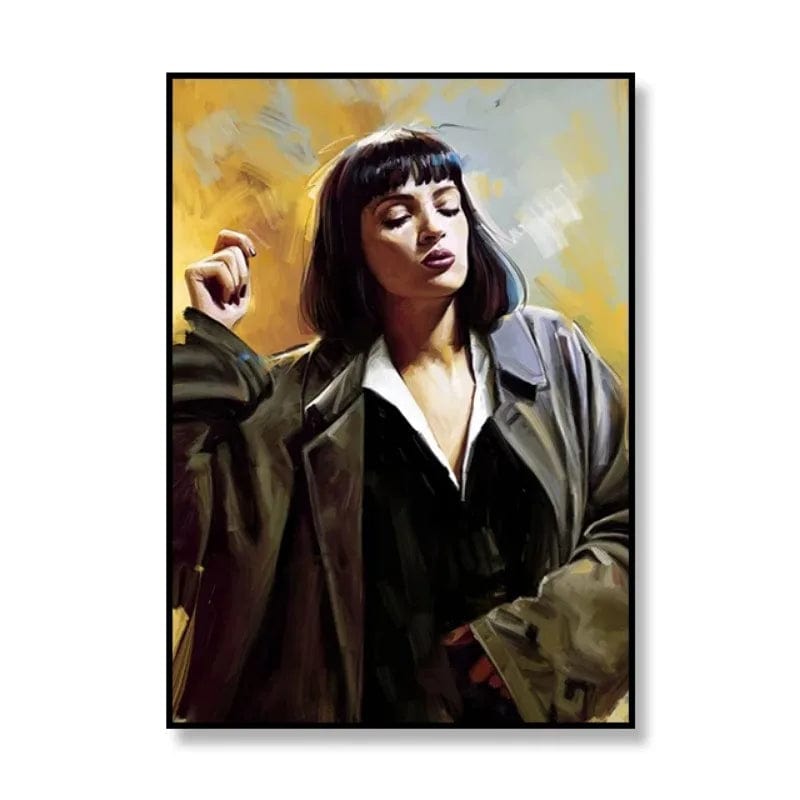 G / 30x40cm No Frame Pulp Fiction Movie Canvas Art Print Vintage Movie Poster Living Room Decoration Mural Modern Home Wall Decor Painting Unframed