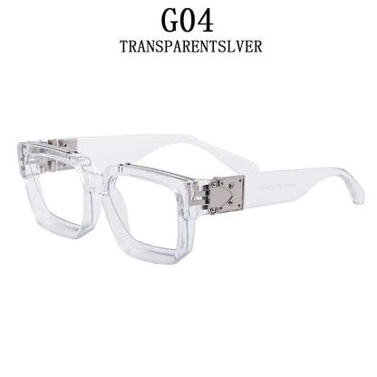 G04 Timeless Opulence: Square Oversized Millionaire Fashion Glasses - Vintage Glamour Luxury Sunglasses for Men