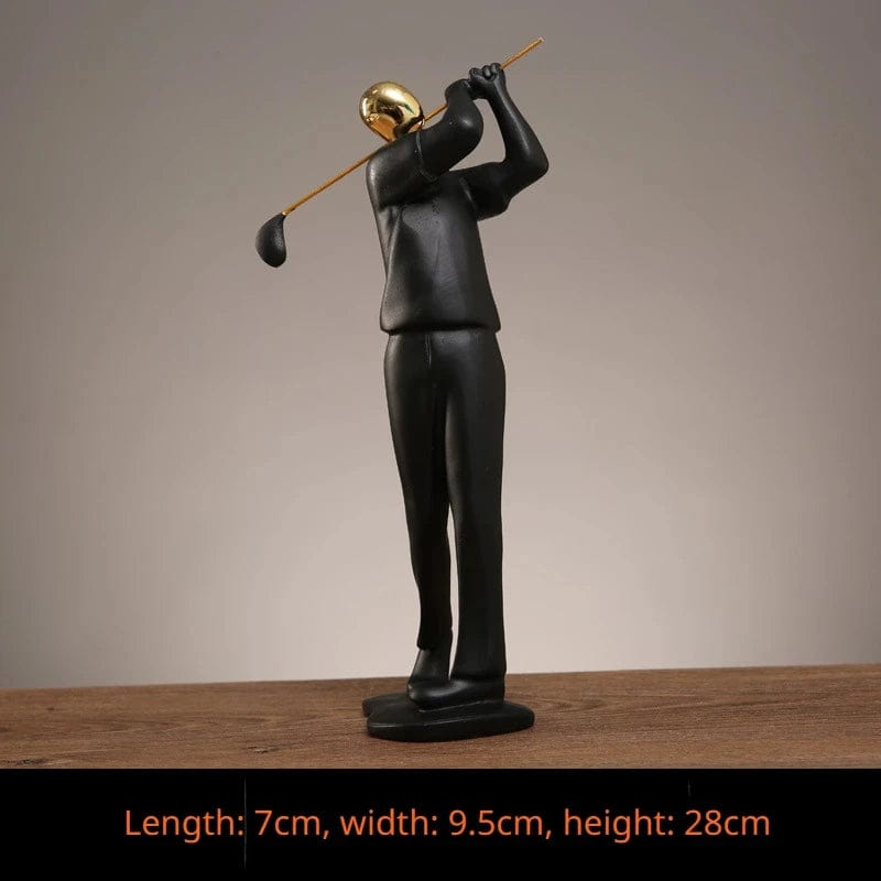 Gold 2 / CHINA Resin Creative Movement Abstract Figure Statue Decoration Personality Home Decoration Living Room Entrance Desk Decoration