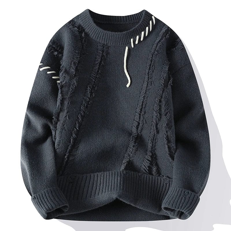 Gray / Asia M(165cm-50kg) Autumn Winter Warm Mens Sweaters Fashion Turtleneck Patchwork Pullovers New Korean Streetwear Pullover Casual Men Clothing